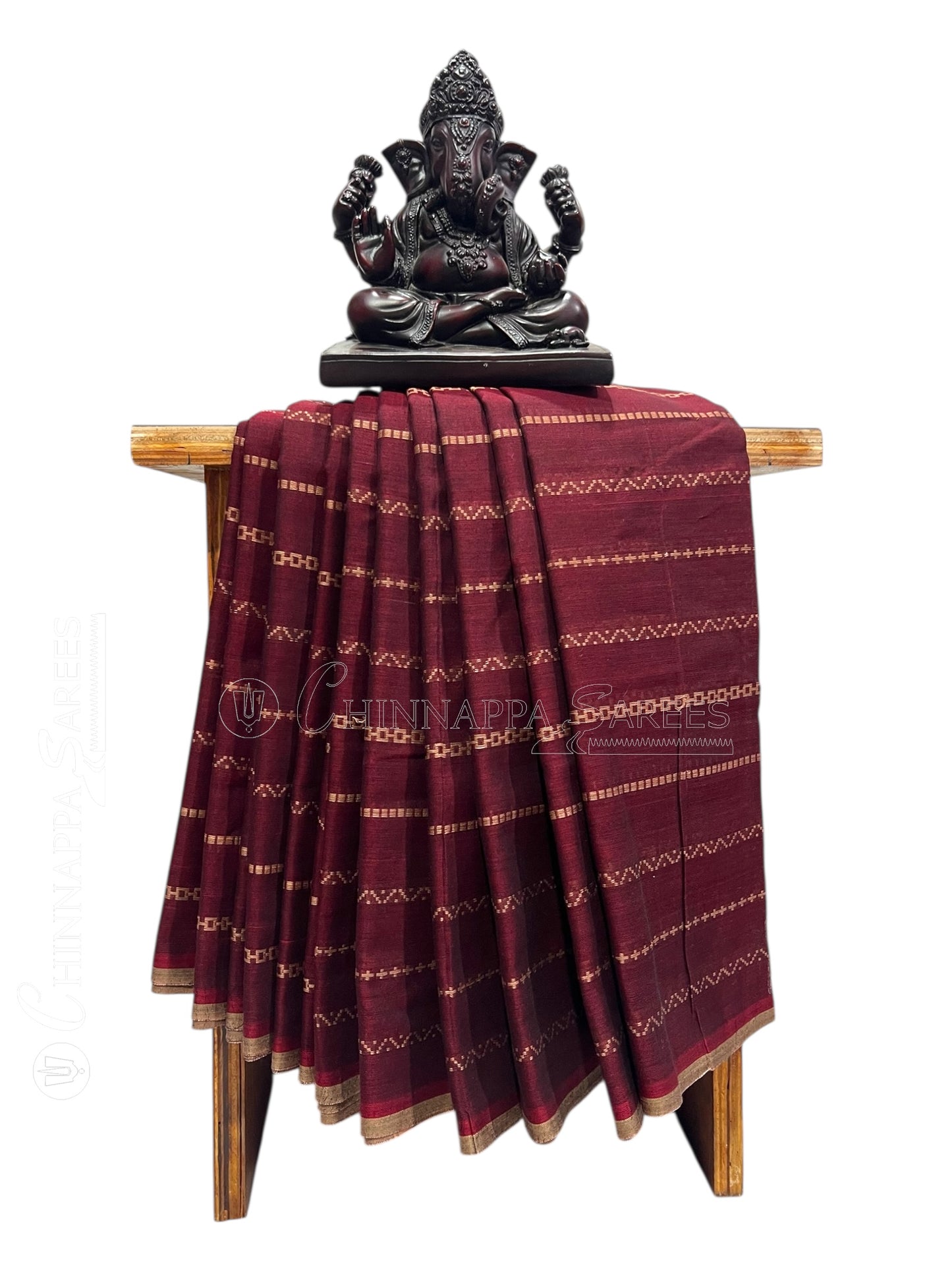 Narayanpet Brown Cotton Sarees CS508