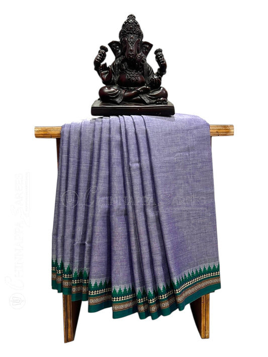 Narayanpet Light Lavender Cotton Saree CS469