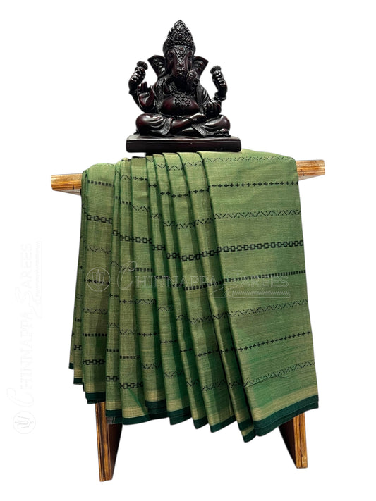 Narayanpet Light Green Cotton Sarees CS486