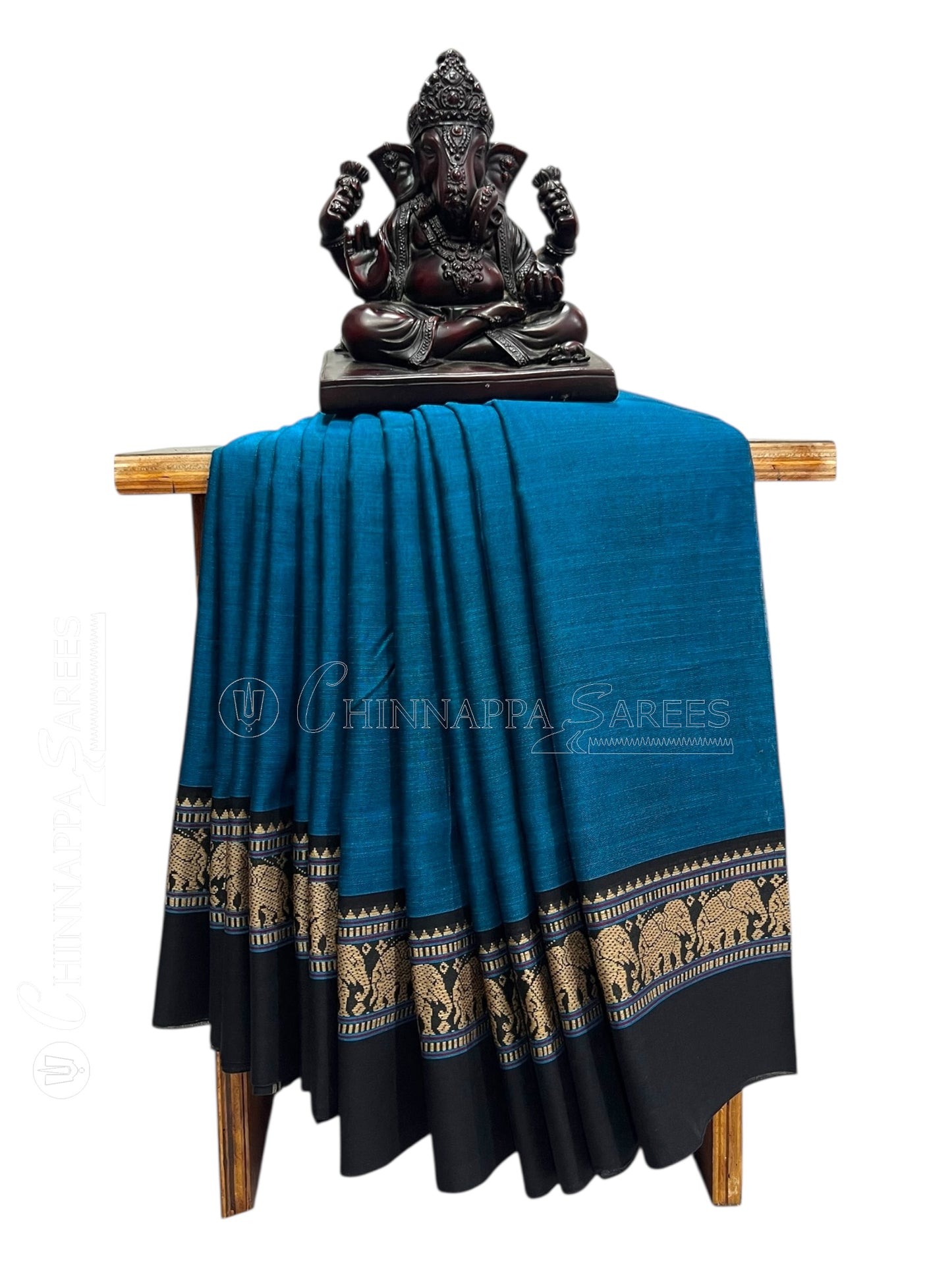 Narayanpet Blue Cotton Sarees CS512