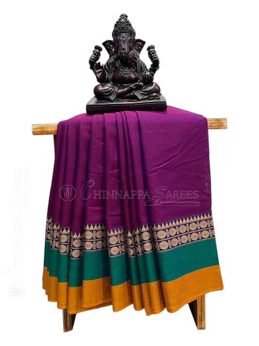 Narayanpet Magenta Cotton Sarees CS490