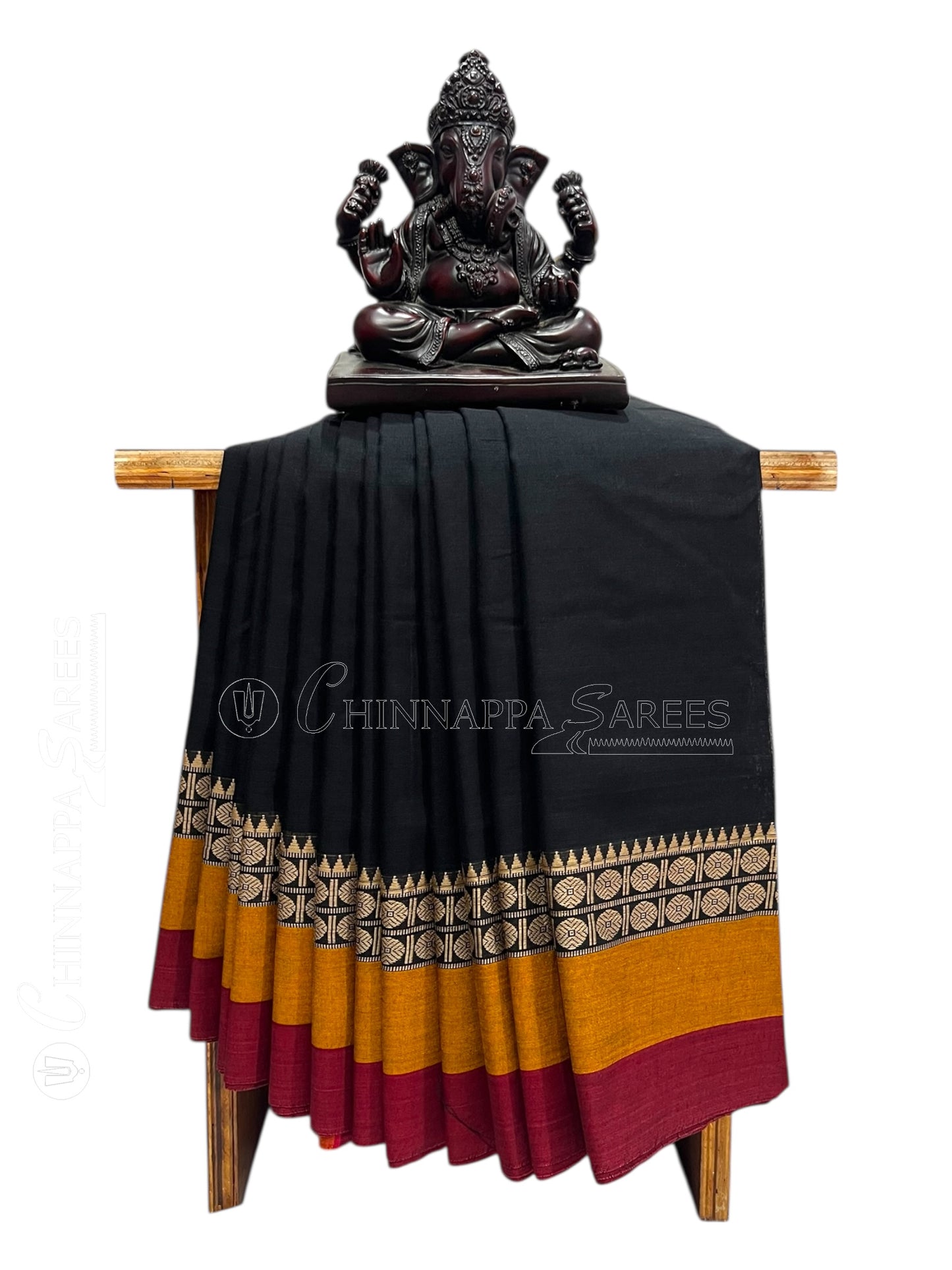 Narayanpet Black Cotton Sarees CS487