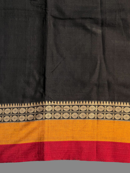 Narayanpet Black Cotton Sarees CS487