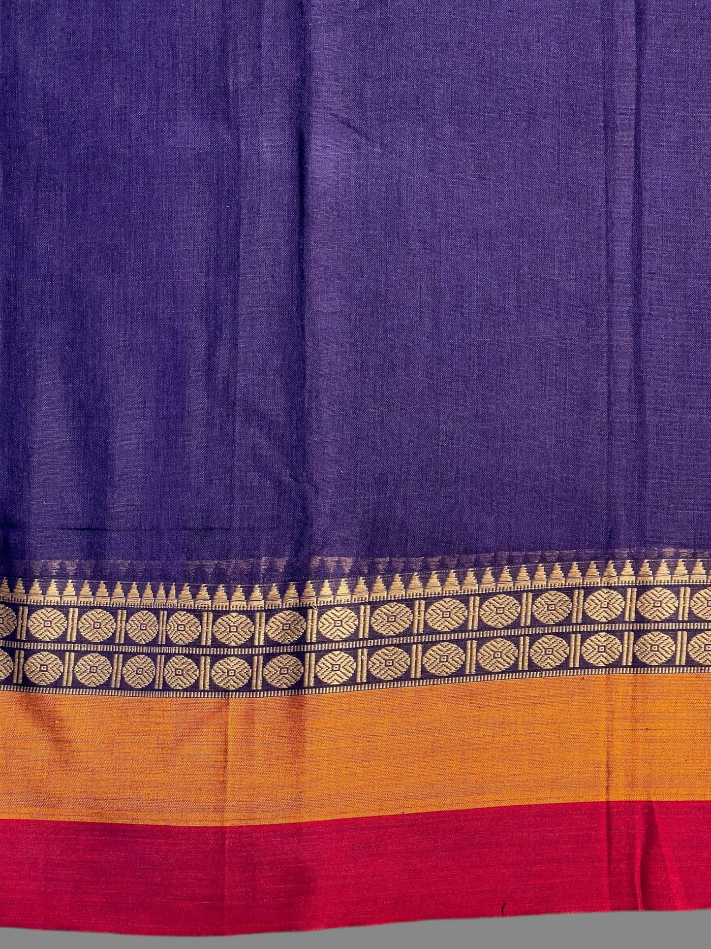 Narayanpet Dark Violet Cotton Sarees CS488