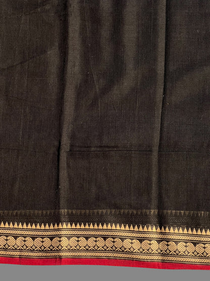 Narayanpet Black Cotton Sarees CS498