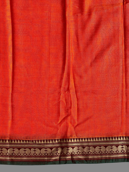 Narayanpet Orange Cotton Sarees CS509