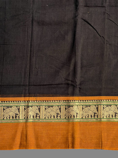Narayanpet Black Cotton Sarees CS514