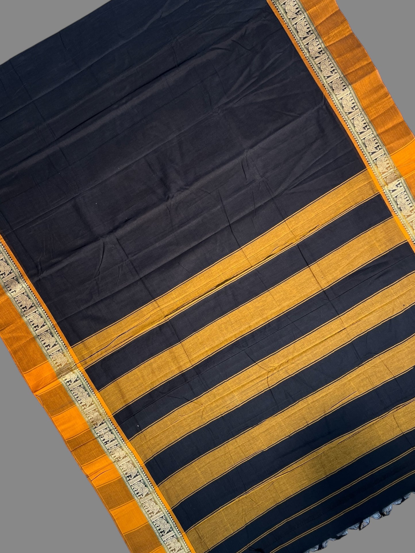 Narayanpet Black Cotton Sarees CS514