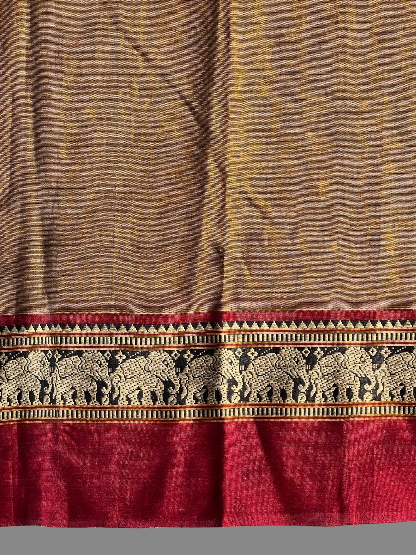 Narayanpet Rust Cotton Sarees CS513