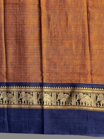 Narayanpet Rust  Cotton Sarees CS511