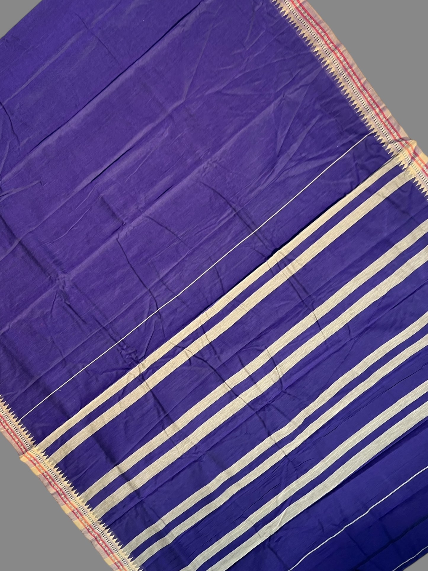 Narayanpet Purple Cotton Saree CS439