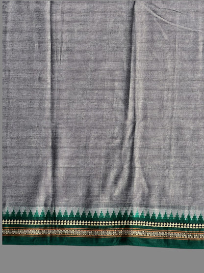 Narayanpet Grey Cotton Saree CS438