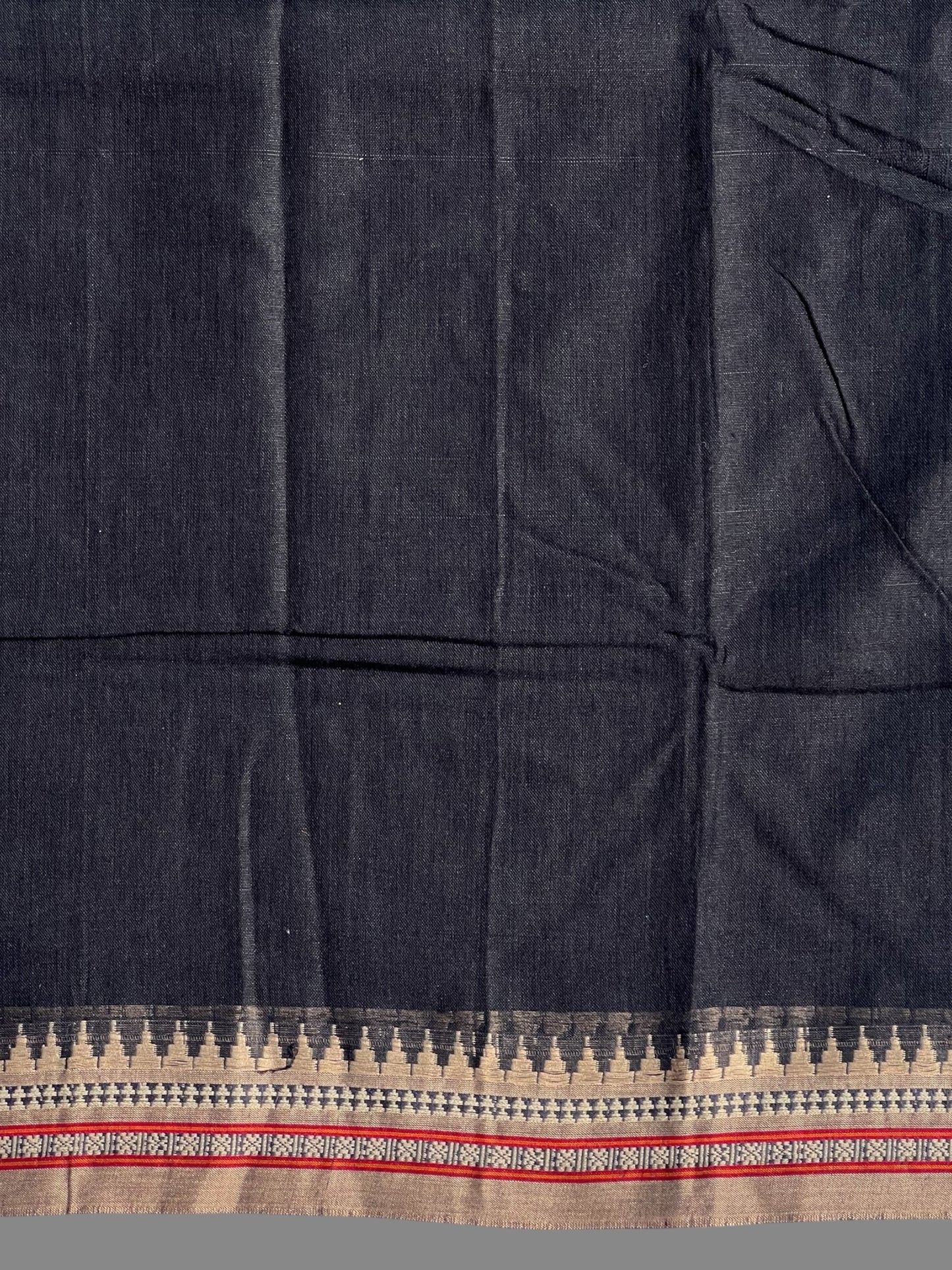 Narayanpet Black Cotton Saree CS441