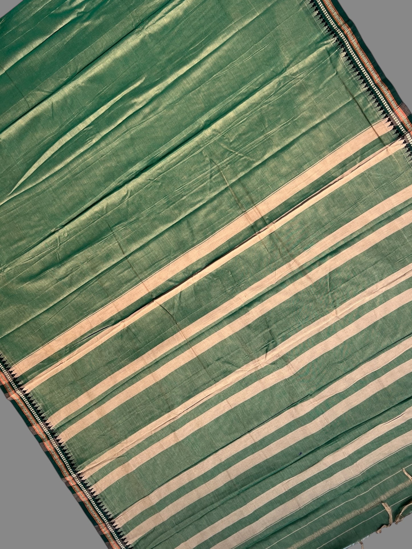 Narayanpet Light Green Cotton Saree CS471