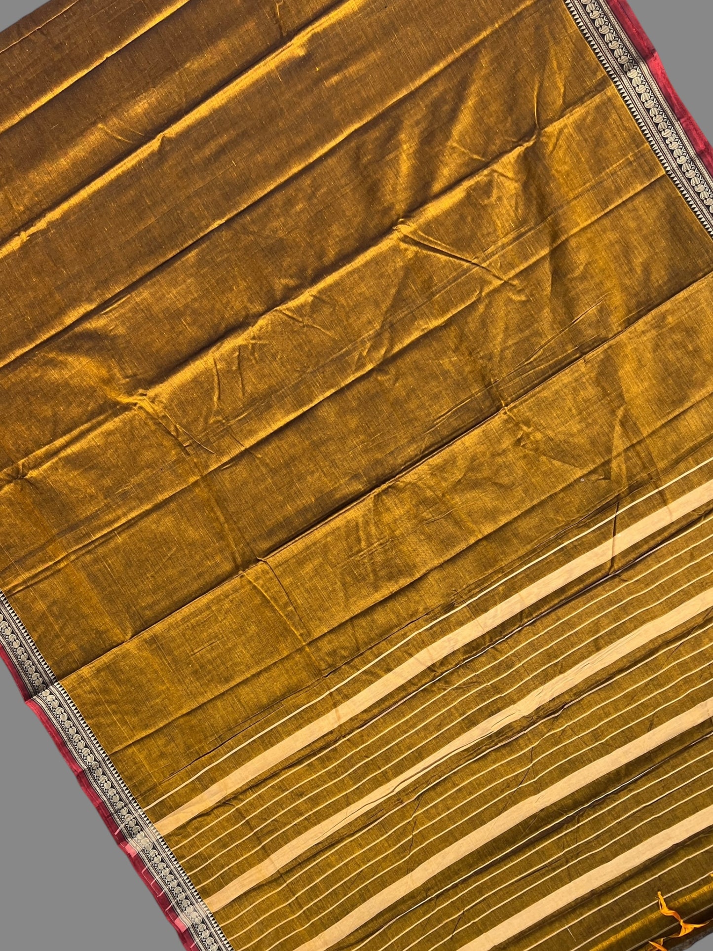 Narayanpet Rust Cotton Sarees CS494