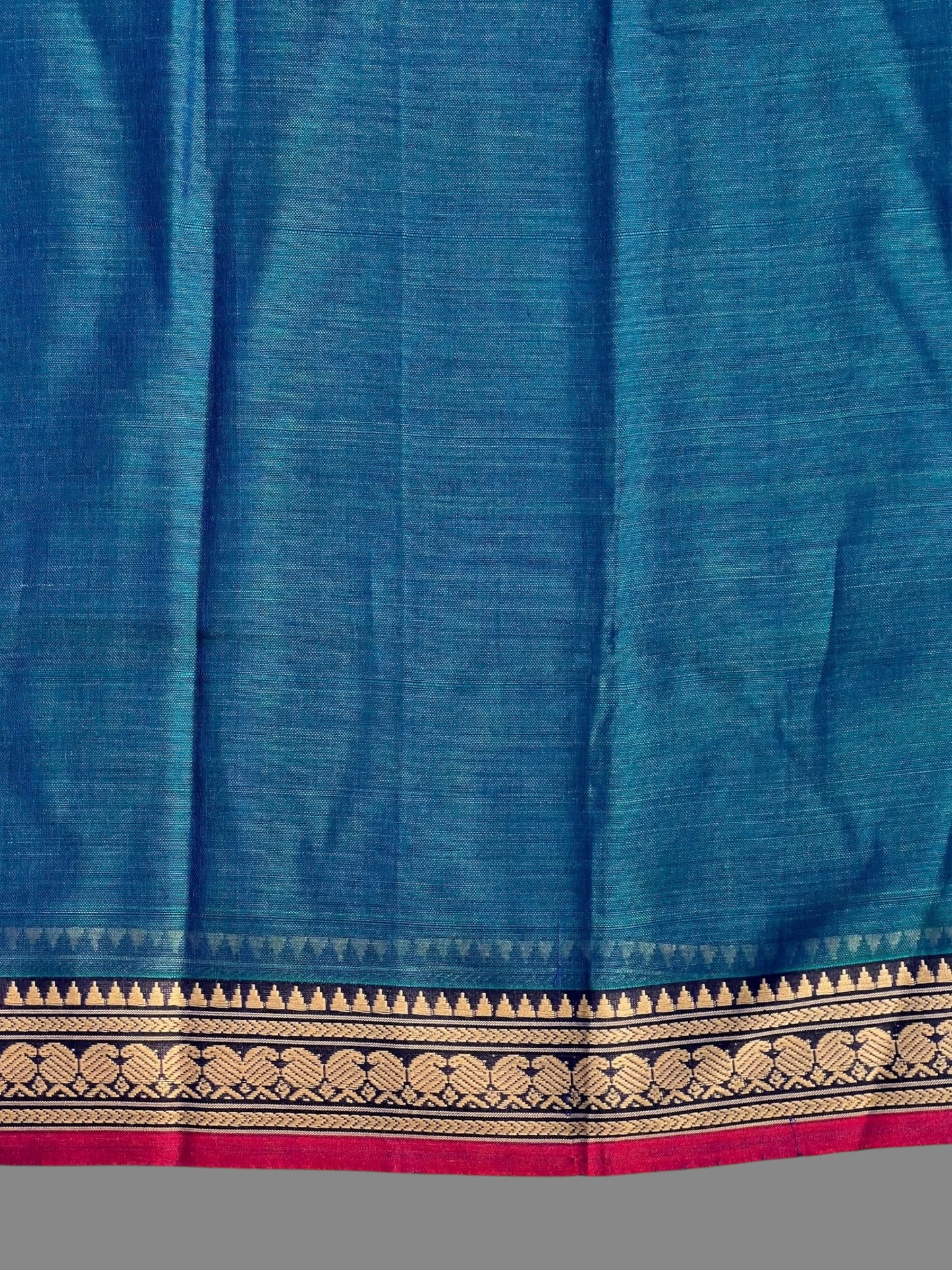 Narayanpet Ananda Blue Cotton Sarees CS501