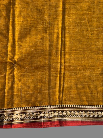 Narayanpet Rust Cotton Sarees CS494