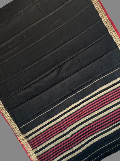 Narayanpet Black Cotton Sarees CS498