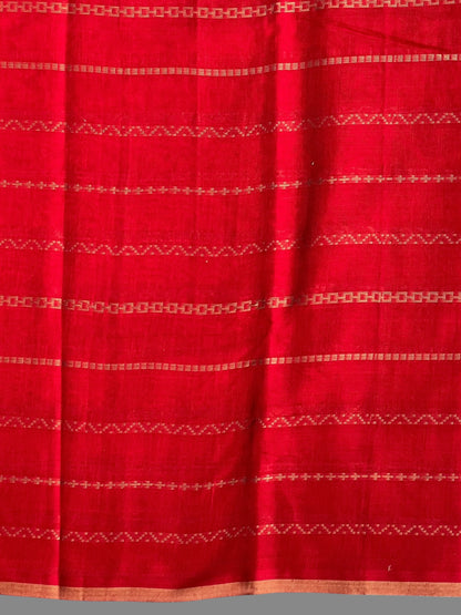 Narayanpet Red Cotton Sarees CS496
