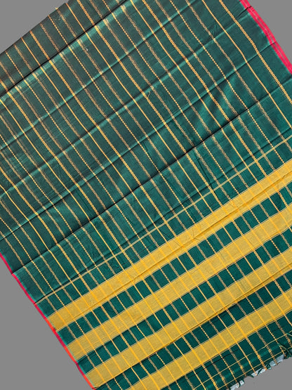 Narayanpet Green Cotton Sarees CS495