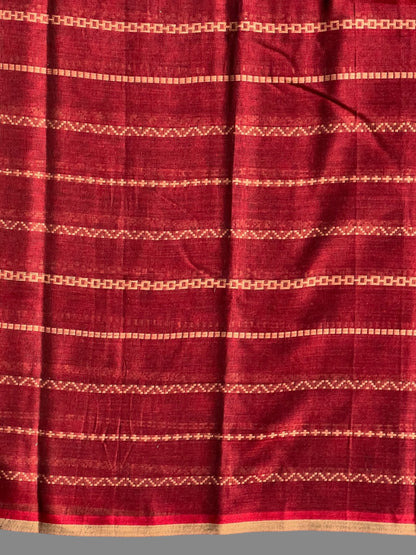 Narayanpet Brown Cotton Sarees CS508