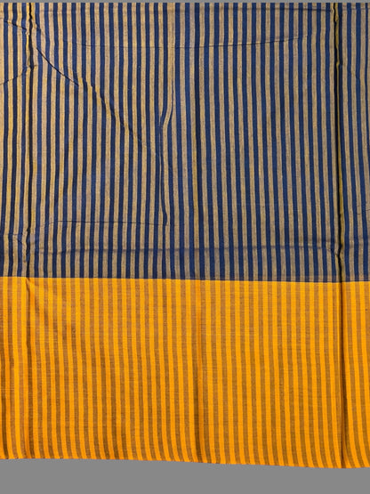 Narayanpet Dark Blue Cotton Saree CS458