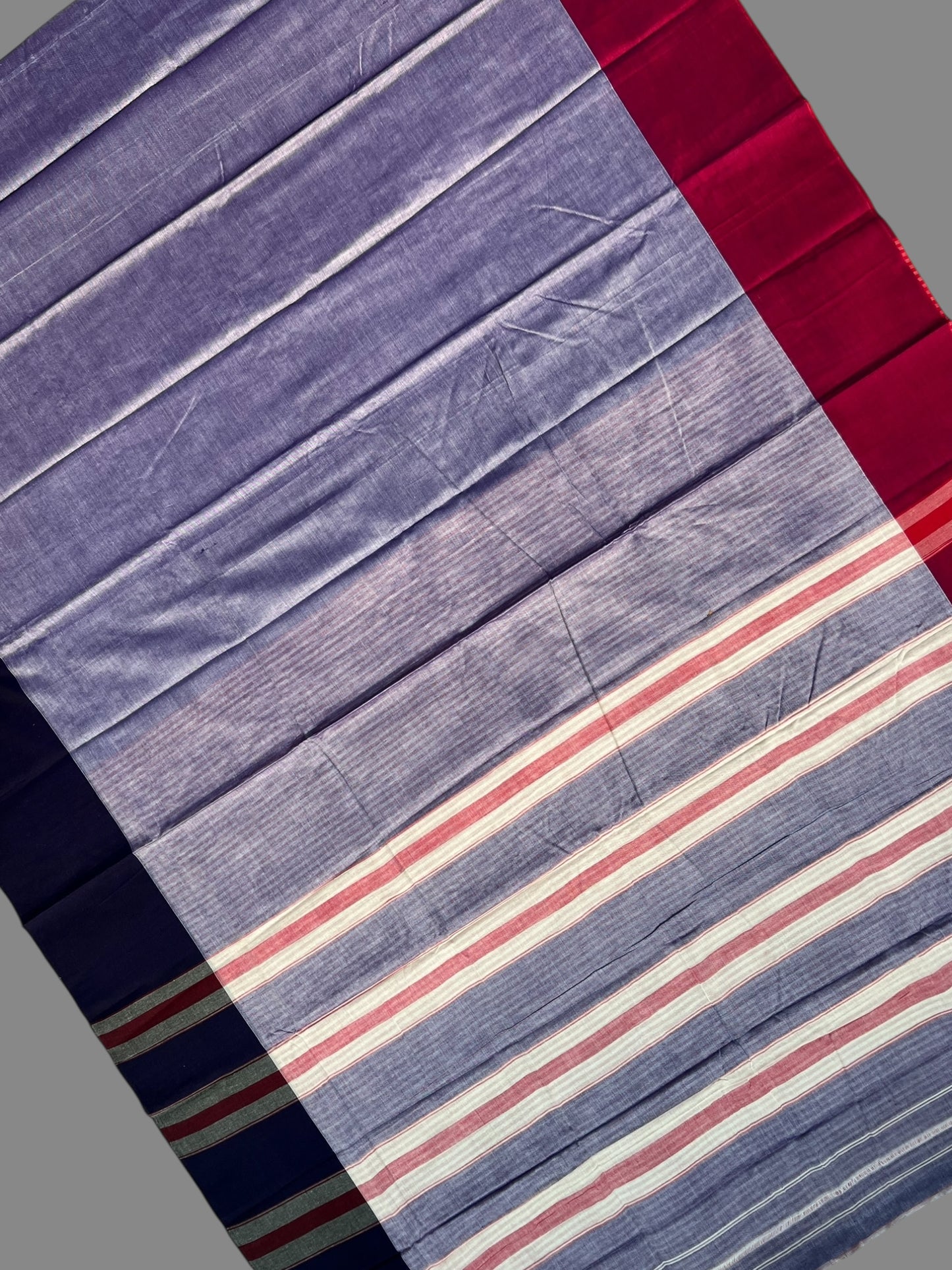 Narayanpet Light lavender Cotton Saree CS457