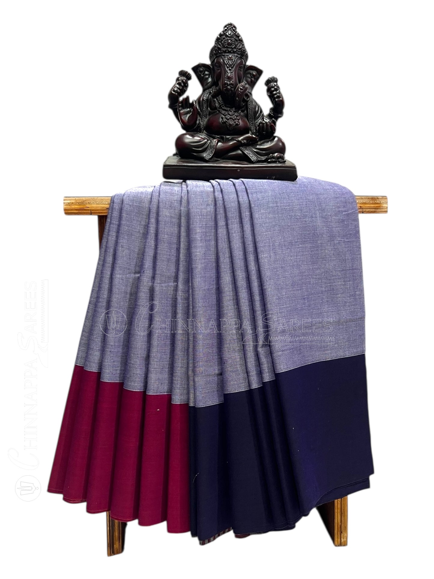 Narayanpet Light lavender Cotton Saree CS457