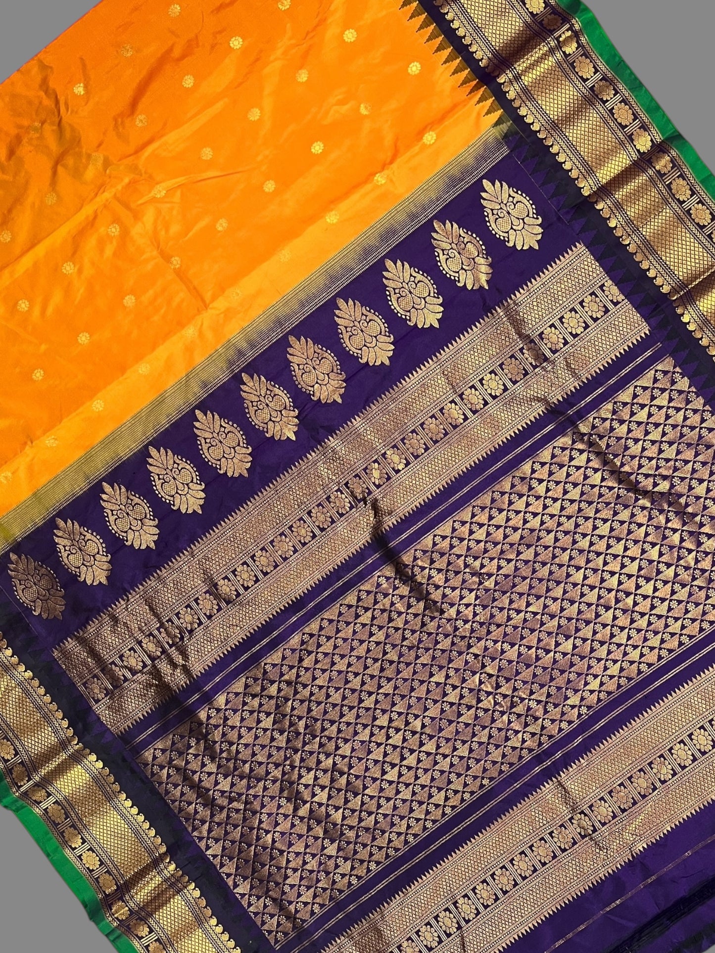 Namrata Butta Yellow Pure Silk Sarees