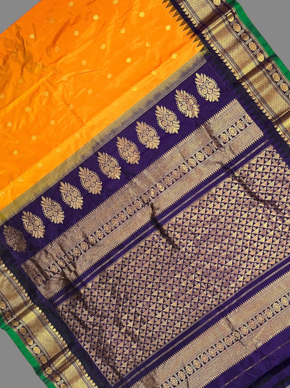 Namrata Butta Yellow Pure Silk Sarees