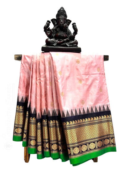 Namrata Butta Baby Pink Pure Silk Sarees