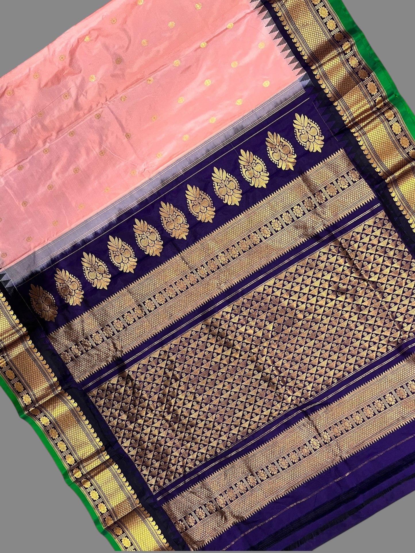Namrata Butta Baby Pink Pure Silk Sarees