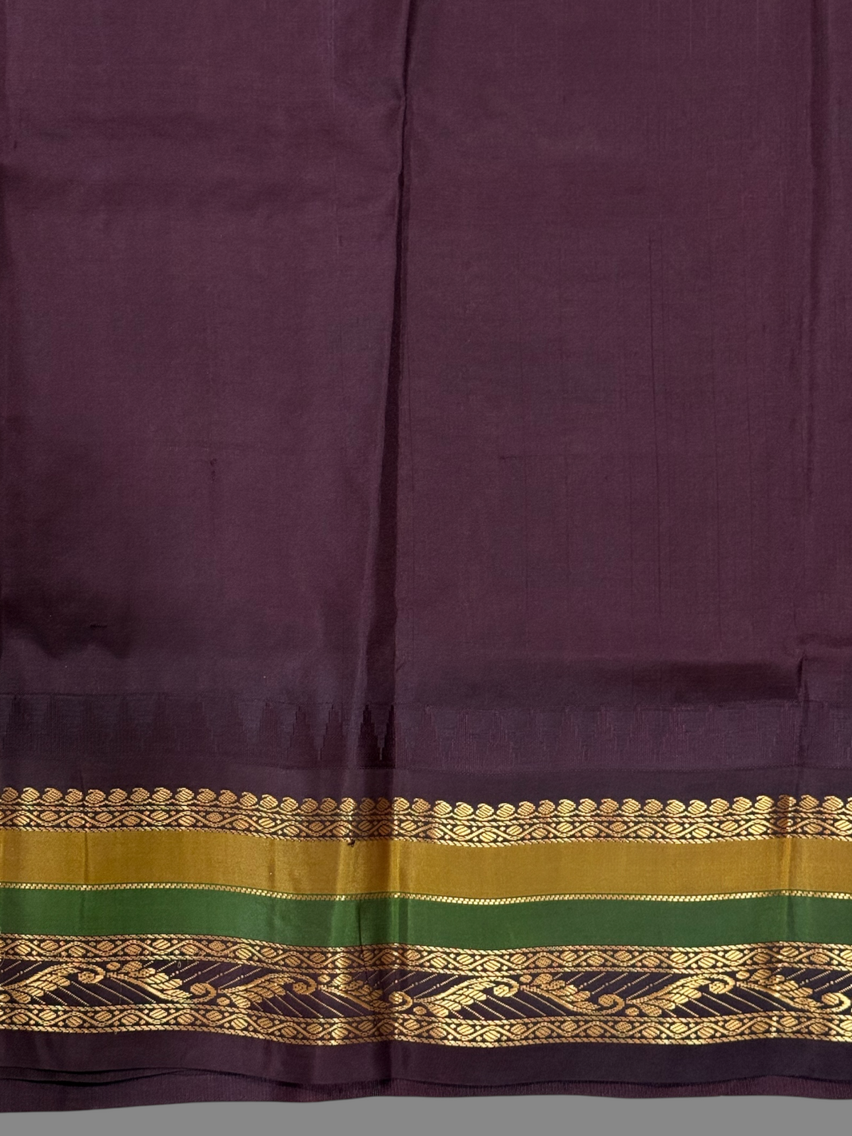 Gadwal Border Checks Lemon Yellow Pure Silk Saree
