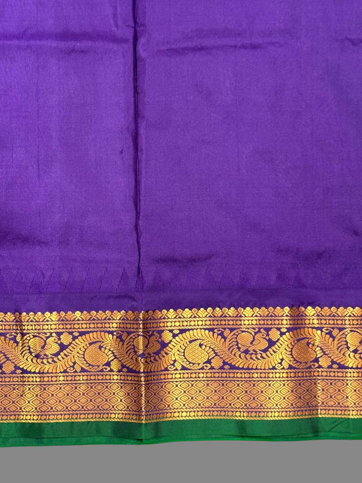 Shilpi Border Off-White Pure Silk Saree