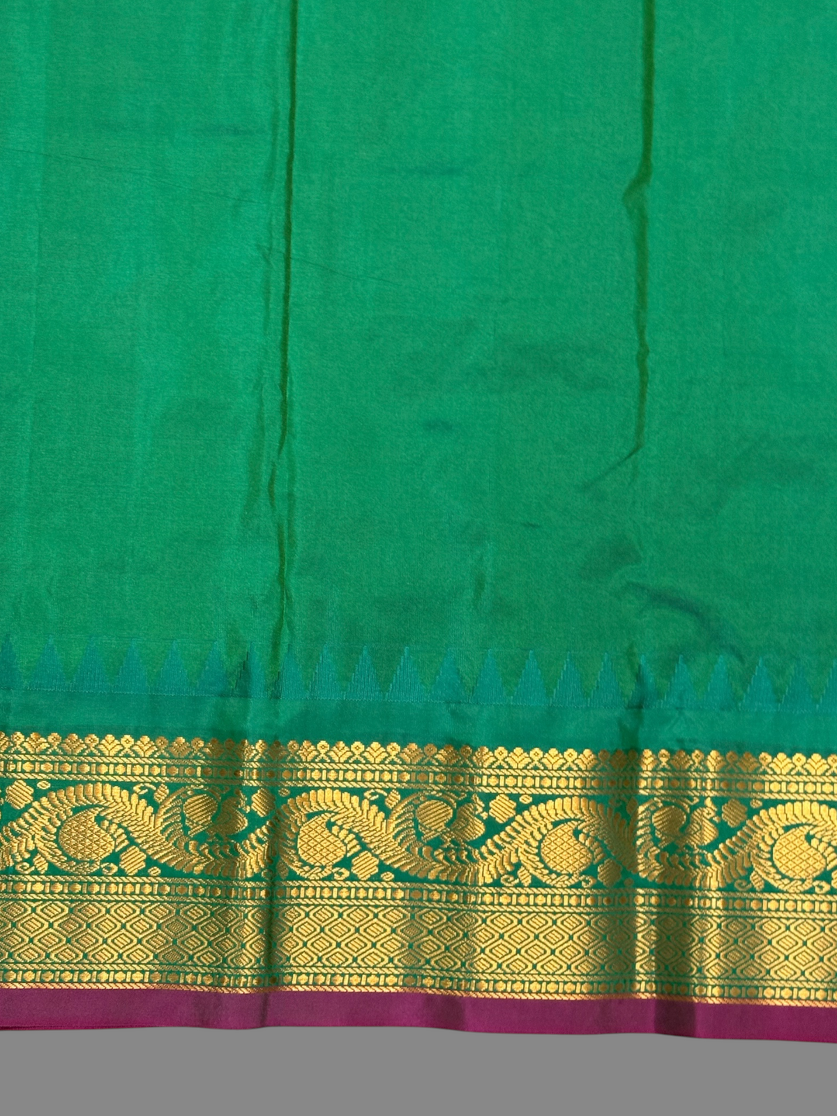 Shilpi  Border Dark Lavender Pure Silk Saree