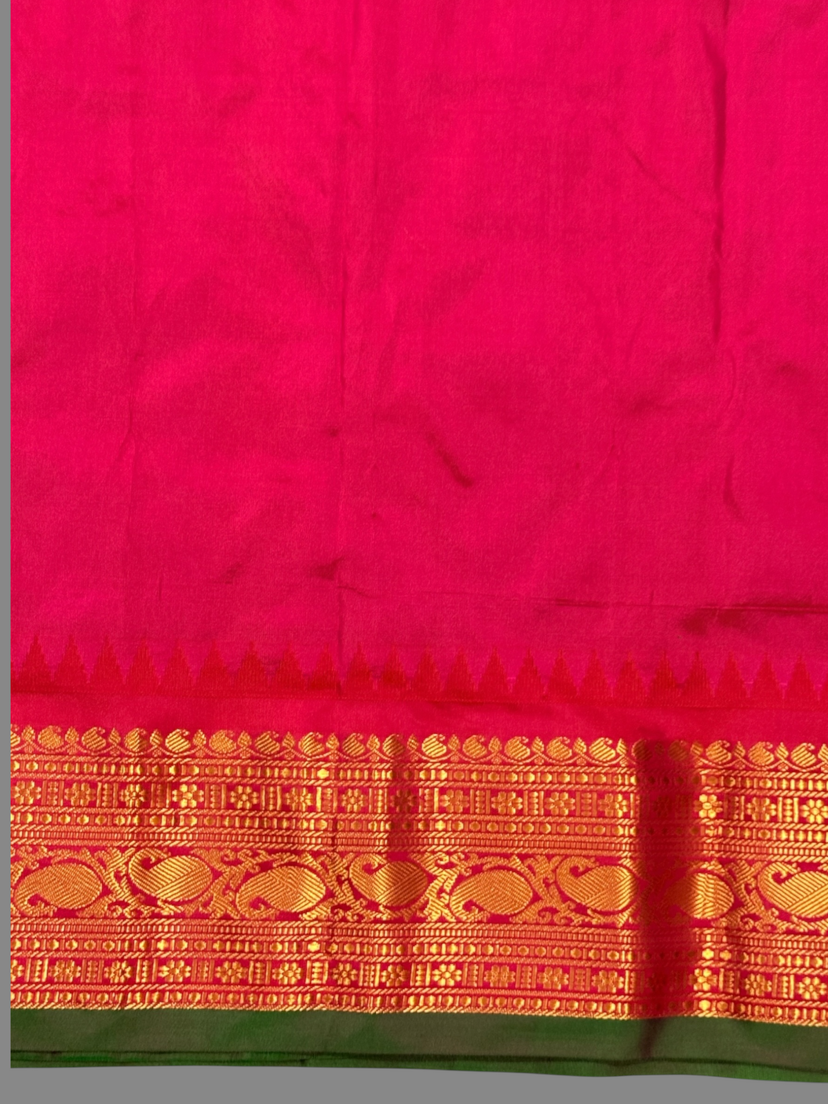Bridal Big Checks Butta Ananda Blue Pure Silk Sarees