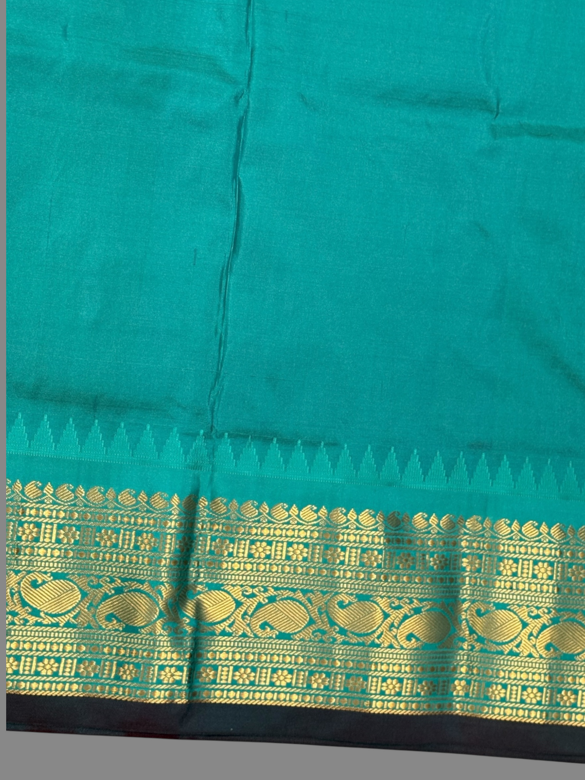 Bridal Big Checks Butta Mustard Pure Silk Sarees