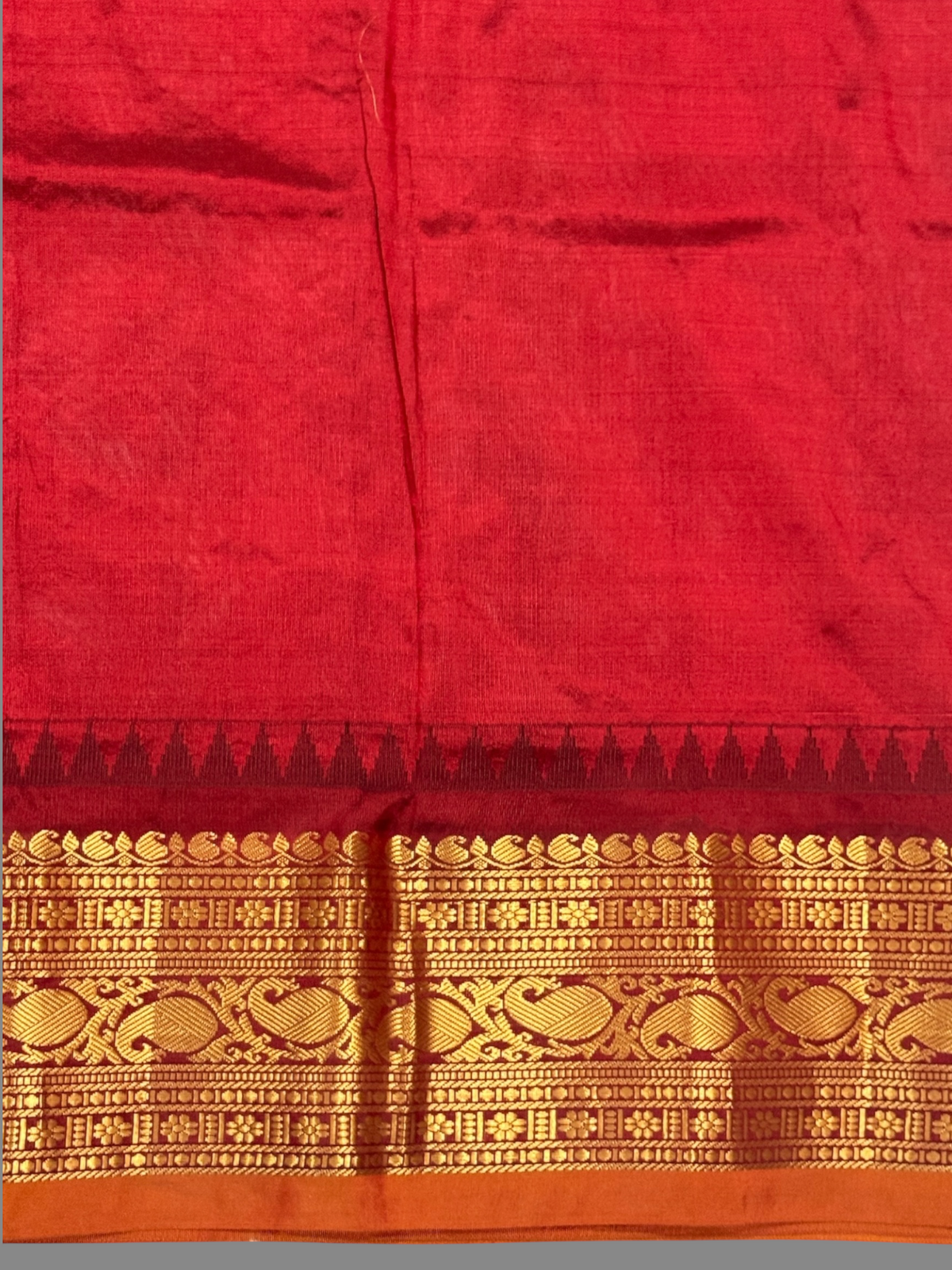 Bridal Big Checks Butta Mehndi Green Pure Silk Sarees