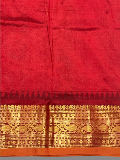 Bridal Big Checks Butta Mehndi Green Pure Silk Sarees