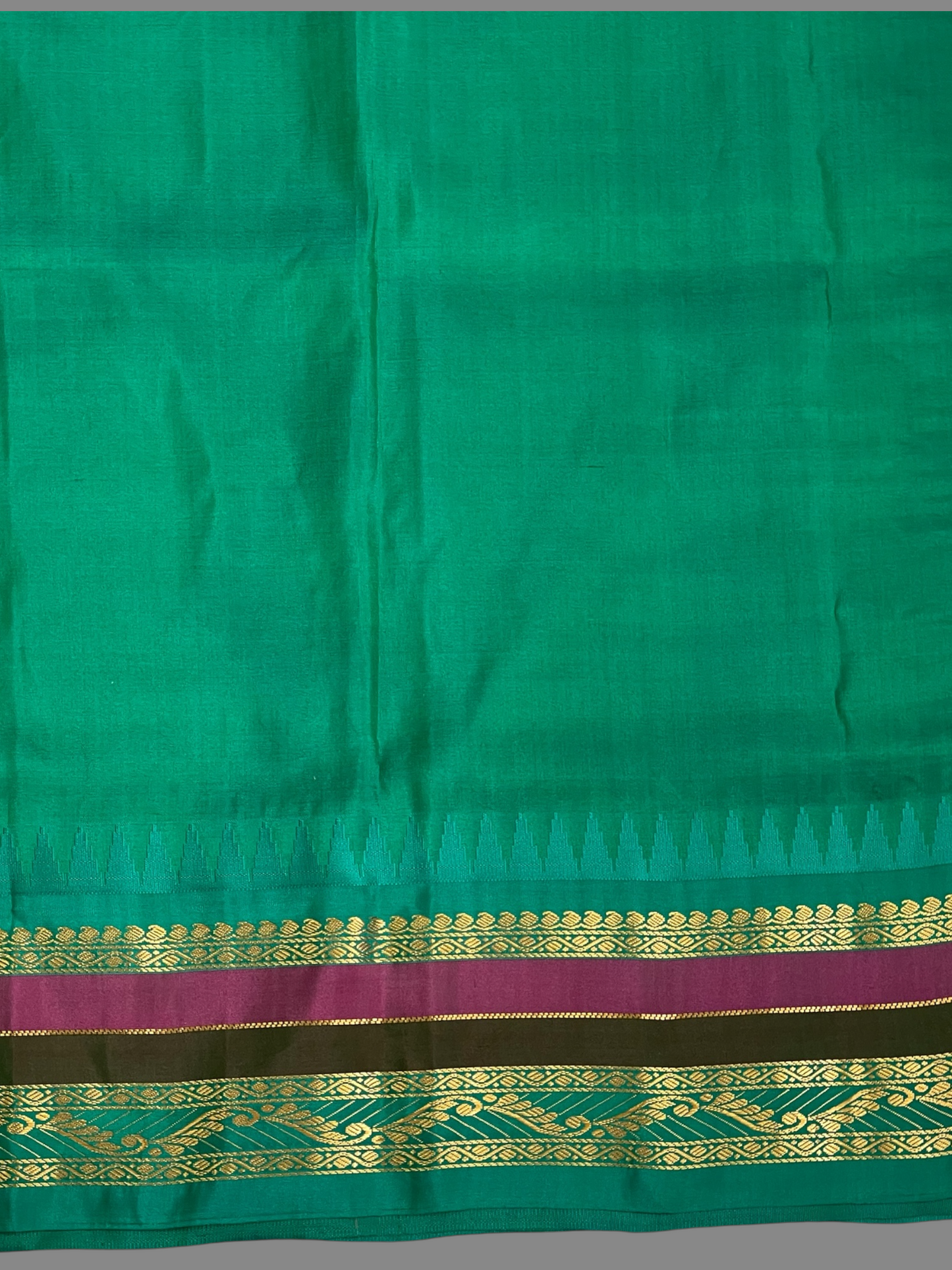 Gap Border Checks Light Magenta Pure Silk Saree