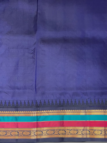Gap Border Checks Pink Pure Silk Saree