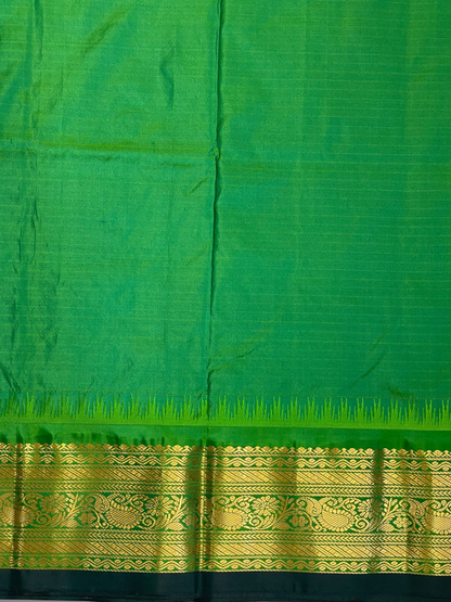Gadwal Small Checks Butta  Pink Pure Silk Sarees
