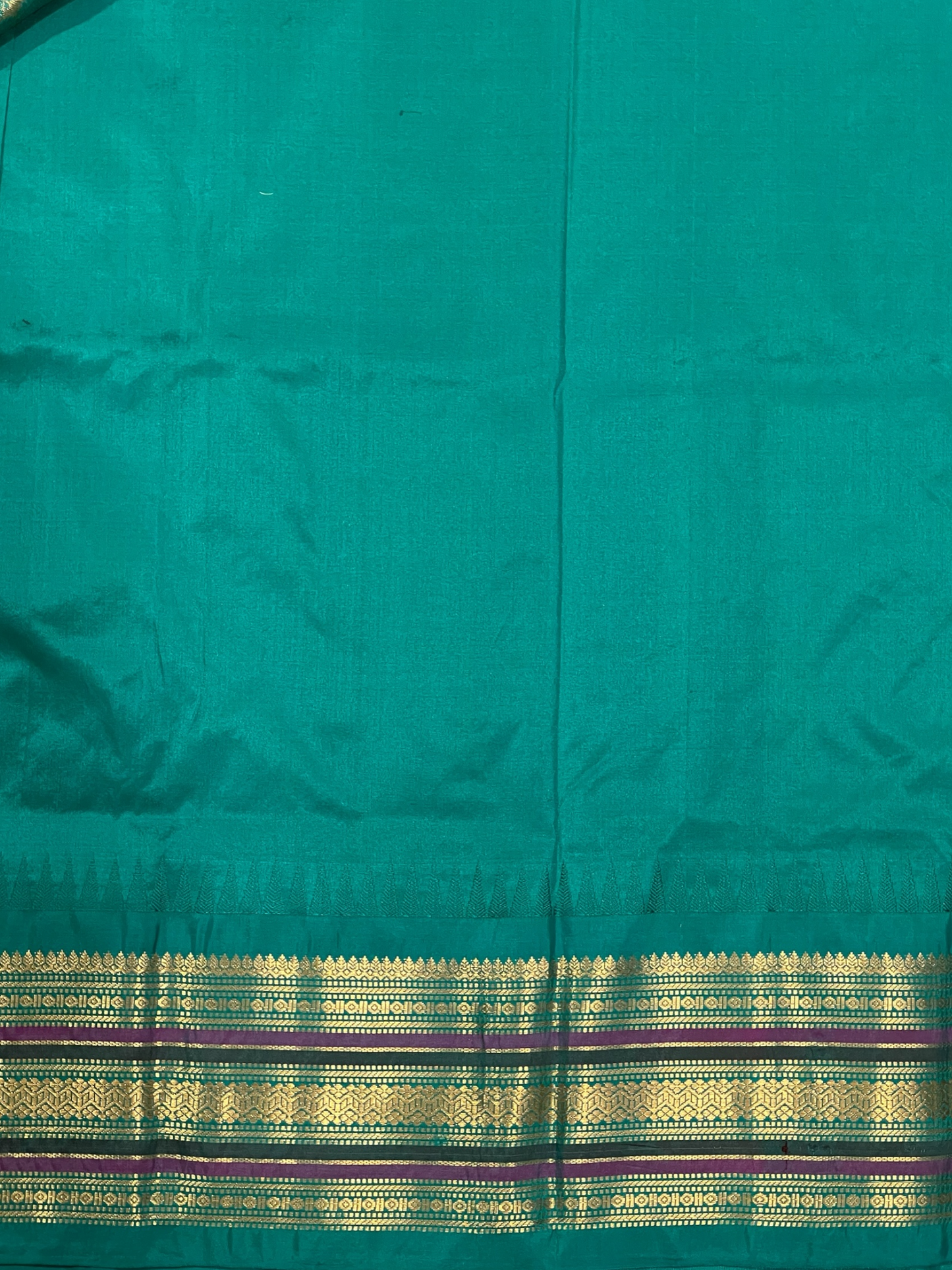 Varsha Border Red Pure Silk Saree