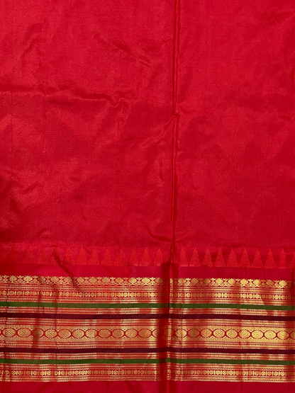 Varsha Border Grey Pure Silk Saree