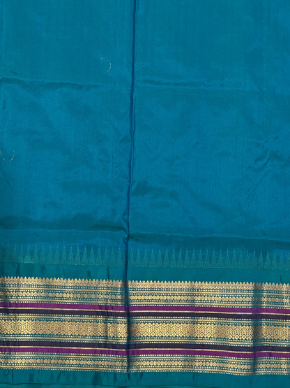 Varsha Border Coffee Brown  Pure Silk Saree