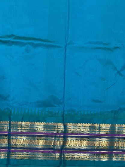 Varsha Border Maroon Pure Silk Saree