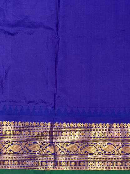 Bridal Big Checks Butta Red Pure Silk Sarees