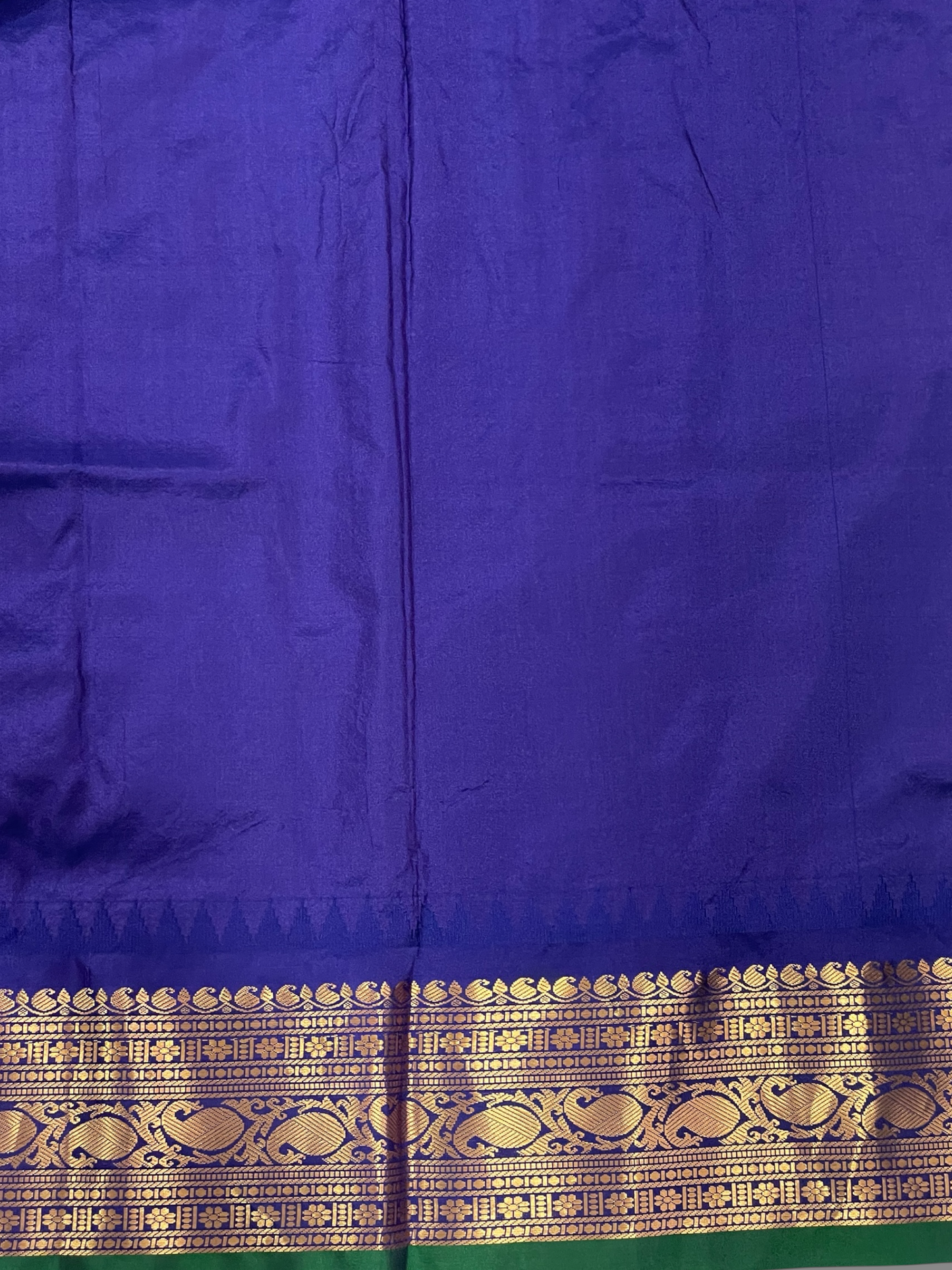 Bridal Big Checks Butta Copper Pure Silk Sarees