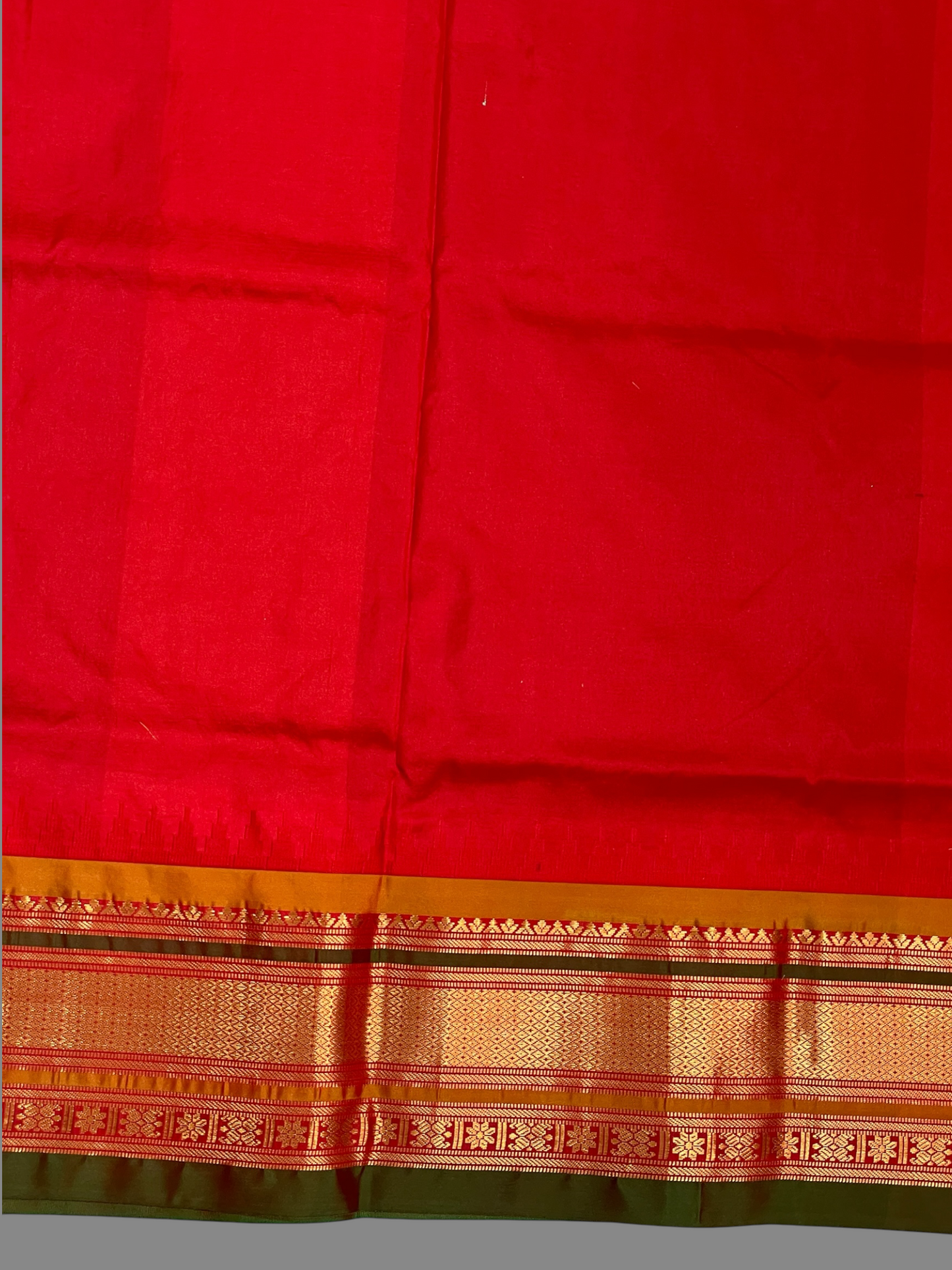 Kanchi Sea Blue Stripes Butta Pure Silk Sarees