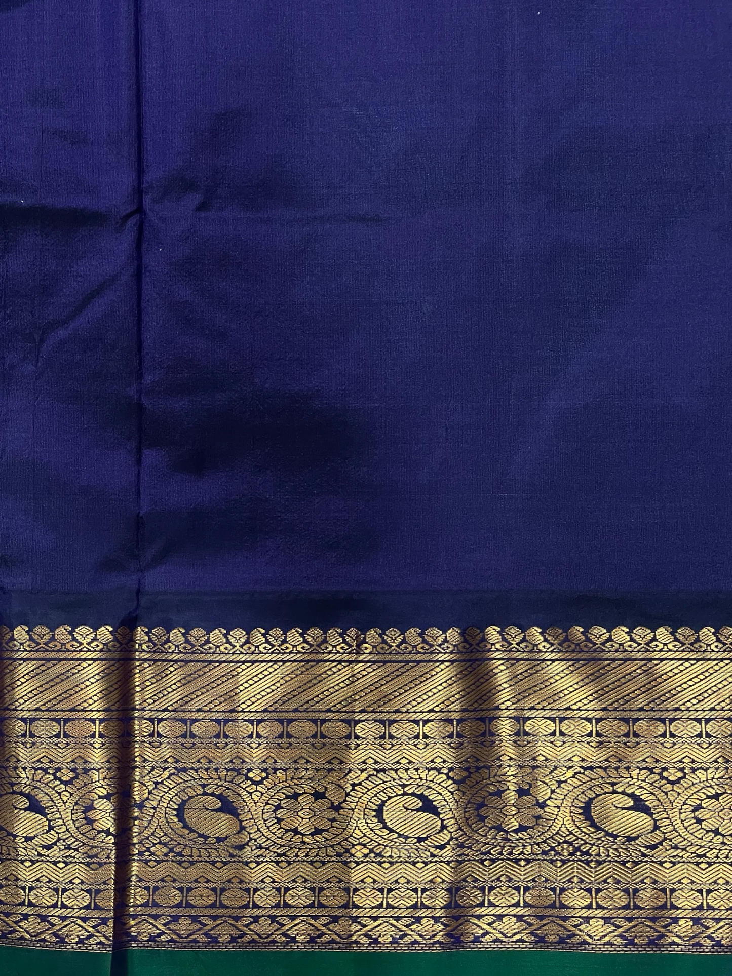 Gadwal Flower Butta Light Blue Pure Silk Sarees
